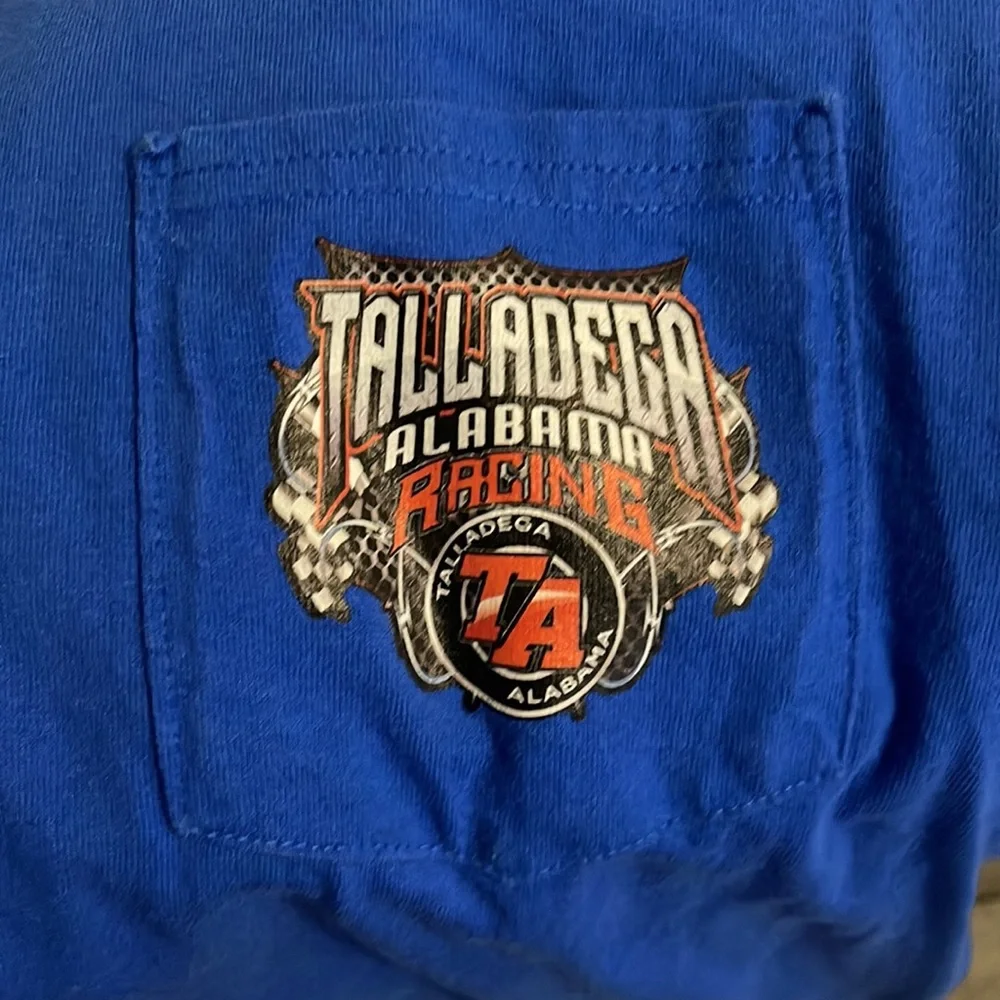 Blue Talladega Alabama Racing One Wicked Ride 2016 Nascar Tee Men's Size Large - Picture 2 of 6